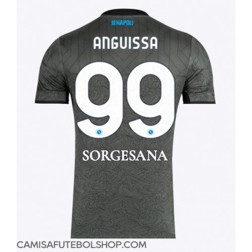 Camisa de time de futebol SSC Napoli Frank Anguissa #99 Replicas 3º Equipamento 2024-25 Manga Curta